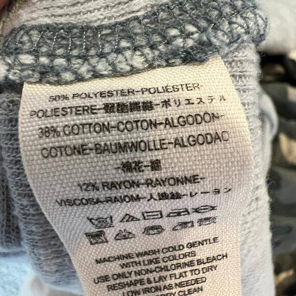 Free People We the Free Top Tara Split Back Turtleneck Oversized size Small Boho - Picture 7 of 10